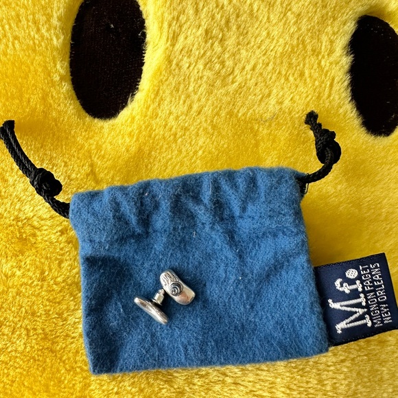 MIGNON FAGET, Vintage Sterling Silver Bean Earrings - Picture 3 of 15